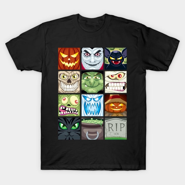 Halloween Avatars T-Shirt by Malchev